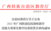 喜讯：beat365教师在2023年广西职业院校教师教学技能大赛课堂教学比赛斩获2项一等奖